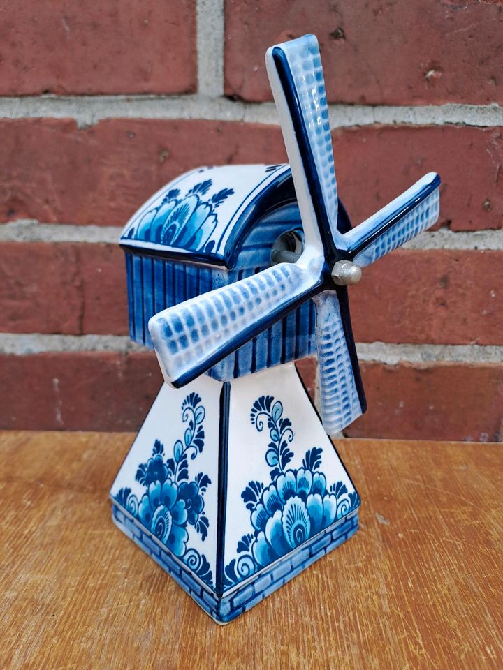 Porzellan Windmühle mit Spieluhr - Delft Blue - Holland Vintage in Gronau (Westfalen)