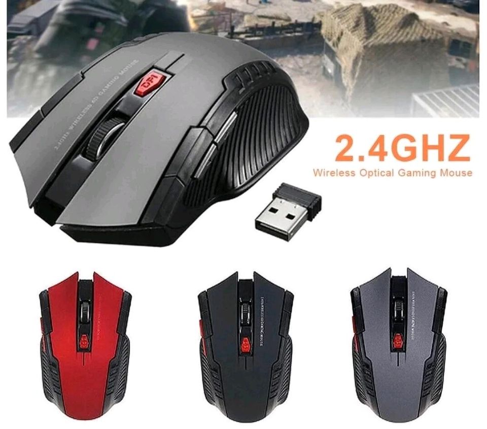 Drahtlose Gaming Maus 2.4G Optisch Maus Computer Mäuse für Laptop in Wuppertal