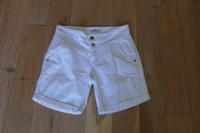 Esprit - off weiße Shorts mit Falten u. farbigen Nähten Größe 28 Lindenthal - Köln Müngersdorf Vorschau