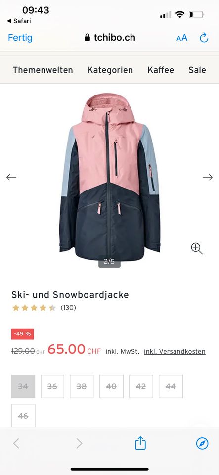 Snowboardjacke Tchibo in Waltershausen