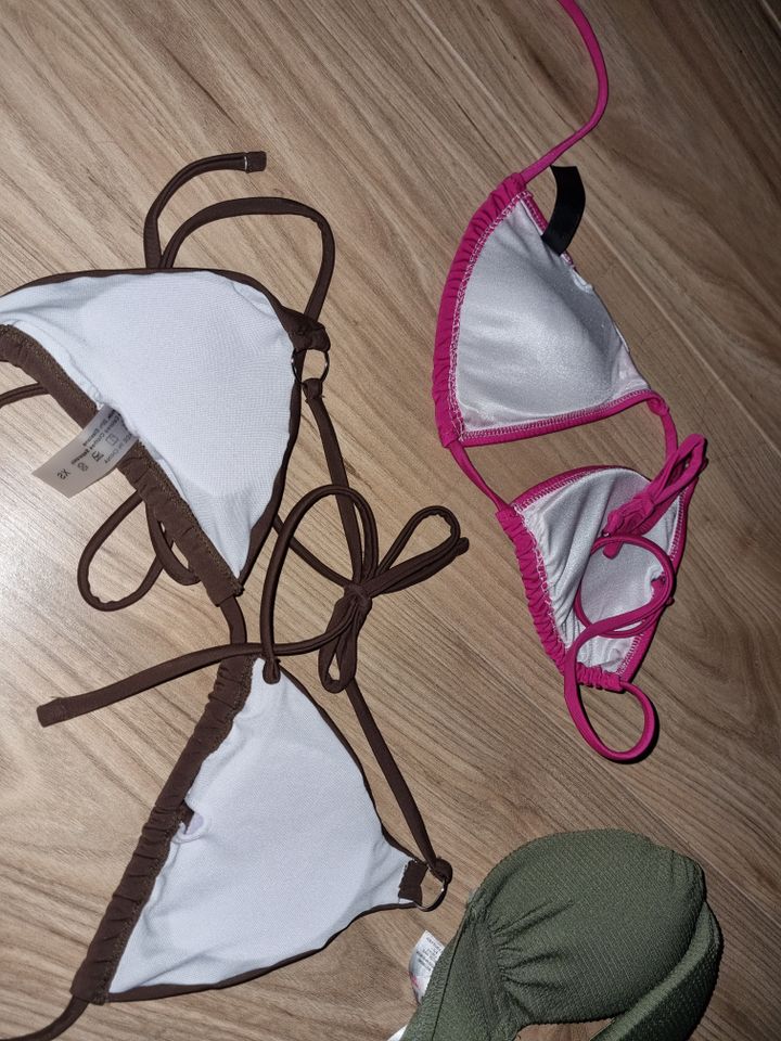 Victoria`s Secret Bikini Top pink Primark khaki Bikini mint XS in Berlin