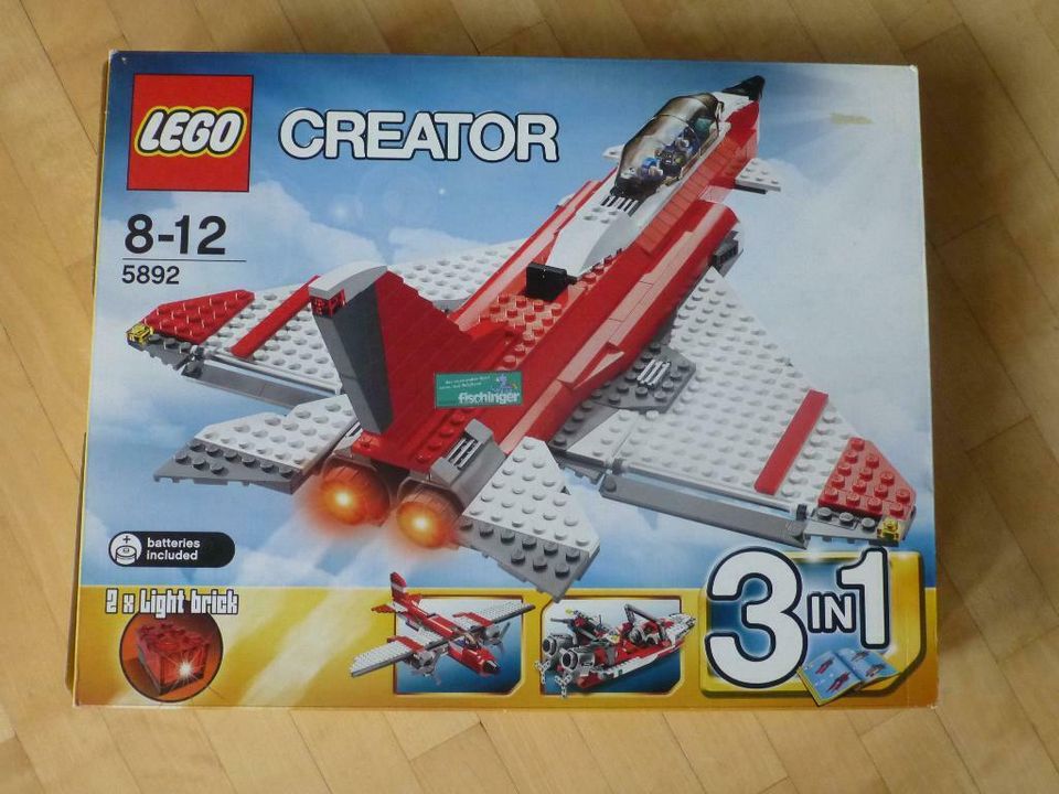 LEGO creator 3in1 5892, Düsen-Jet, Schiff, Propellerflugzeug, in Bodnegg
