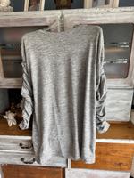 Zara kuscheliges graues kurzes Kleid mit gerafften Ärmeln Gr 40 Bayern - Neu Ulm Vorschau