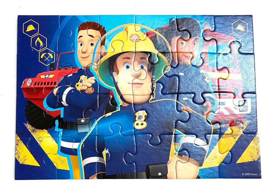 ✨TOP✨2 Puzzles Feuerwehrmann Sam Ravensburger 2x24 Teile in Much