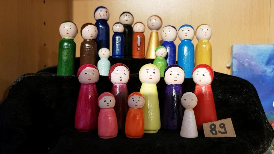 Süsse Aufstellungsfiguren für das systemische Familienbrett in Barth