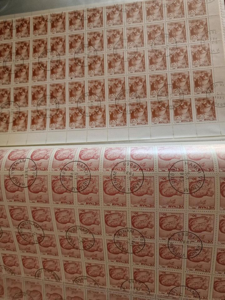 Briefmarken Bogen Sammlung in Erlenbach am Main 
