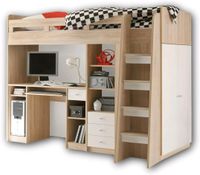 Hochbett mit Schreibtisch und Schrank 90 x 200 cm Nordrhein-Westfalen - Herne Vorschau