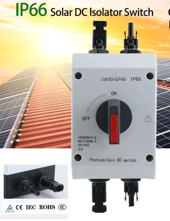 DC Trennschalter Solar PV Umschalter Ausschalter Freischalter 4P 32A 1000V  IP66