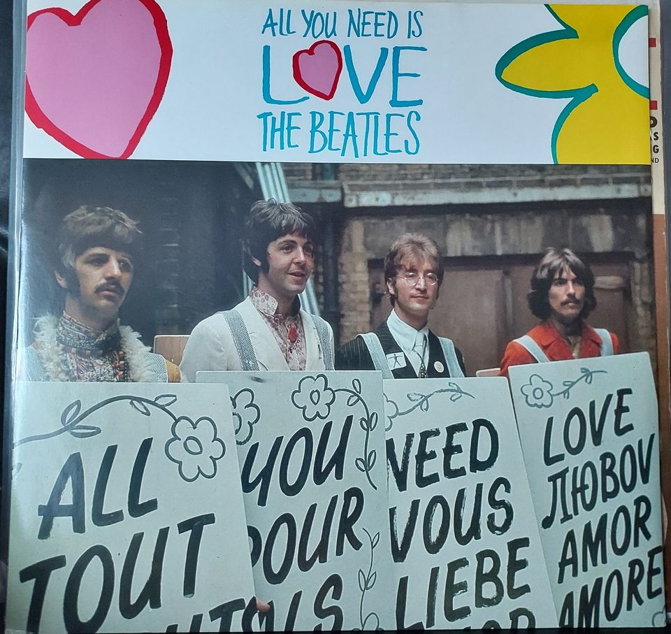 The Beatles All You Need is Love Single in Hamburg