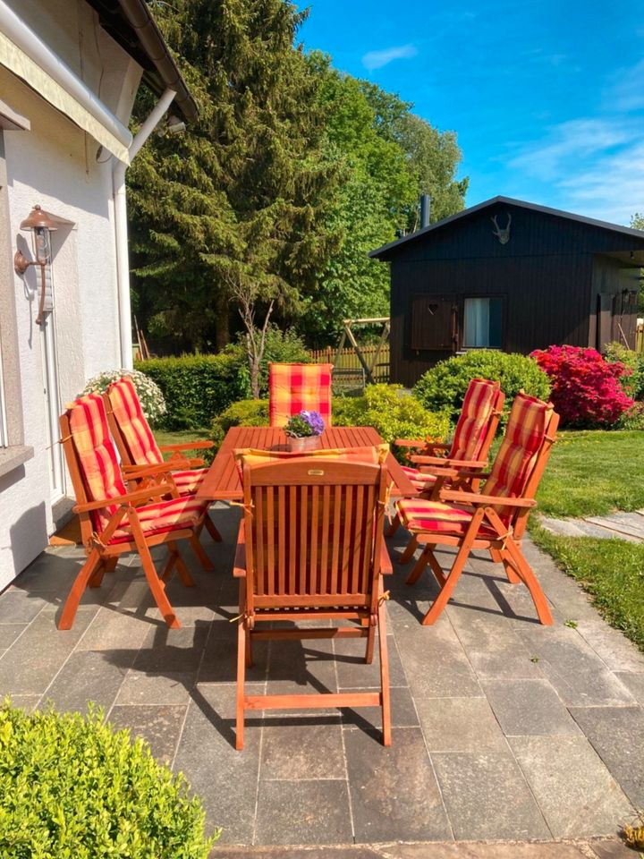 Ferienhaus Westerwald 6 Personen 2 Hunde Garten Sauna Kamin Wlan in Woldert