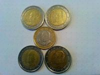2 Euro Münze Spanien 2x 2001 2x 2002 Brandenburg - Rathenow Vorschau