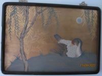 Gemälde - chinesische Malerei - Öl auf Holz - 86x61 cm Saarland - Merzig Vorschau