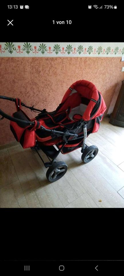 3 in 1 Kinderwagen mit Babyschale in Hartha