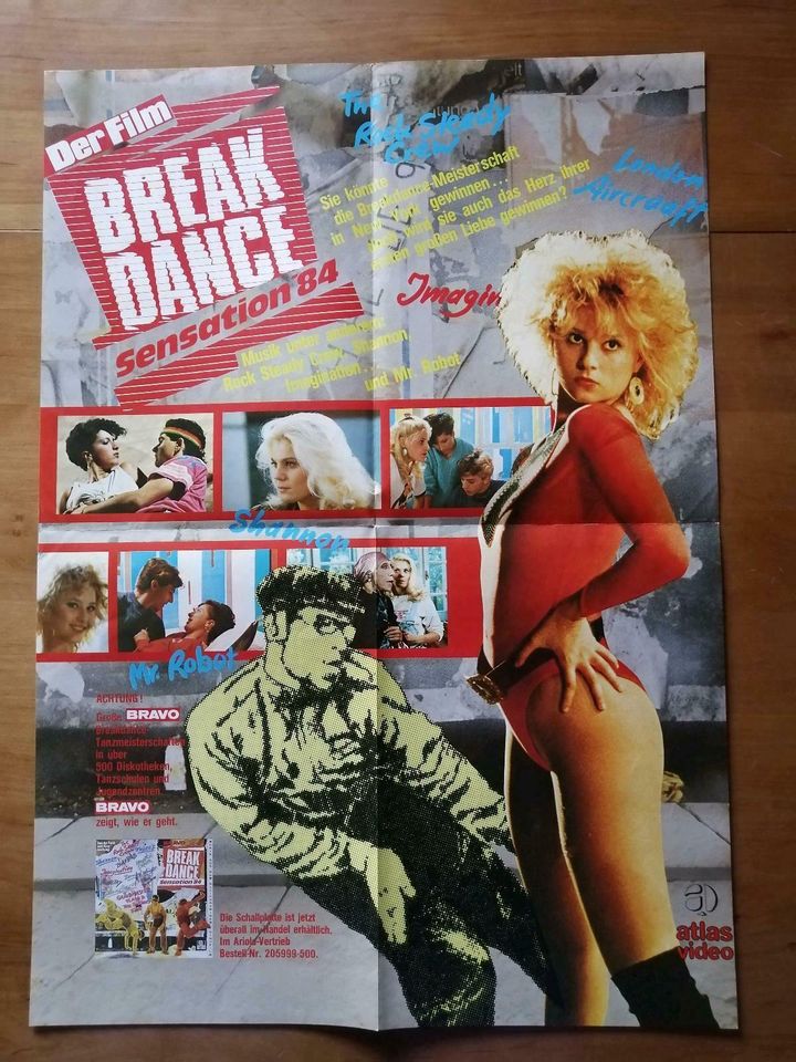 Break Dance Filmplakat ca. 42 / 59,5 cm in Frammersbach