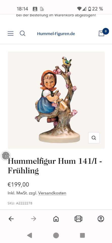 Hummel Figur 141/1 Frühling und 142/1 Herbst in München