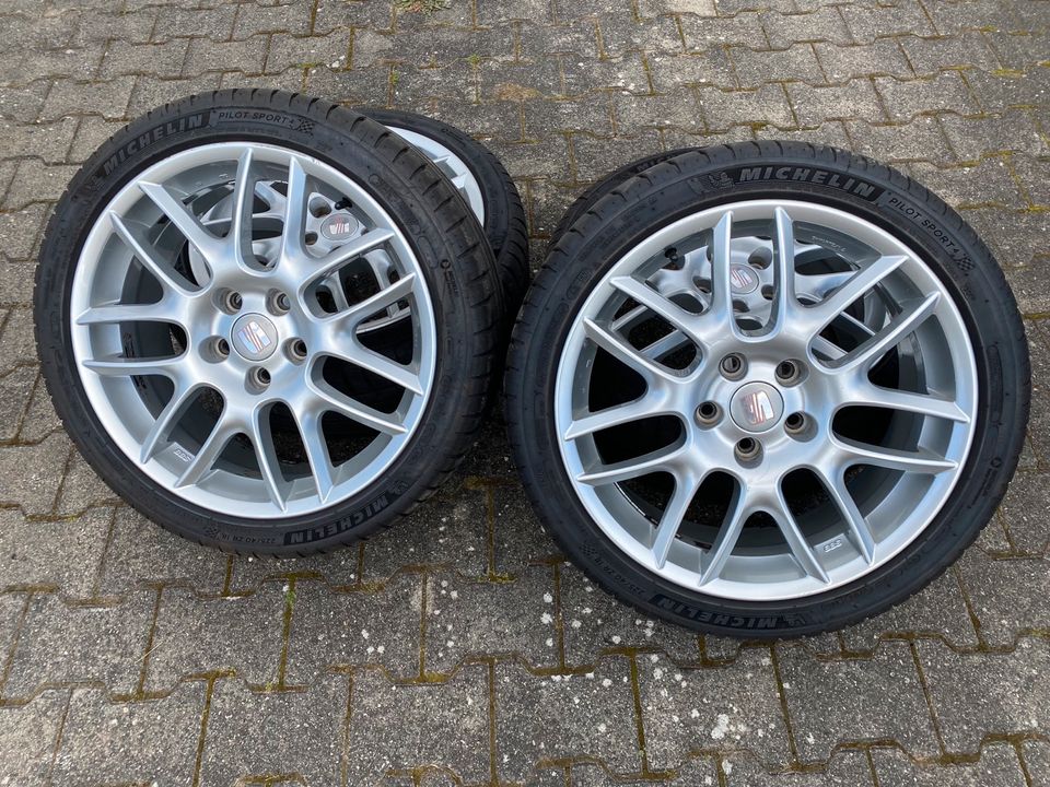 Alufelgen 18 Zoll 225 40 18 Felgen BBS Seat Leon golf 5 6 in Mössingen