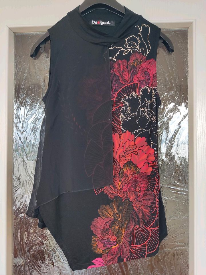 Desigual Bluse Tunika Gr.S/36 in Tauche