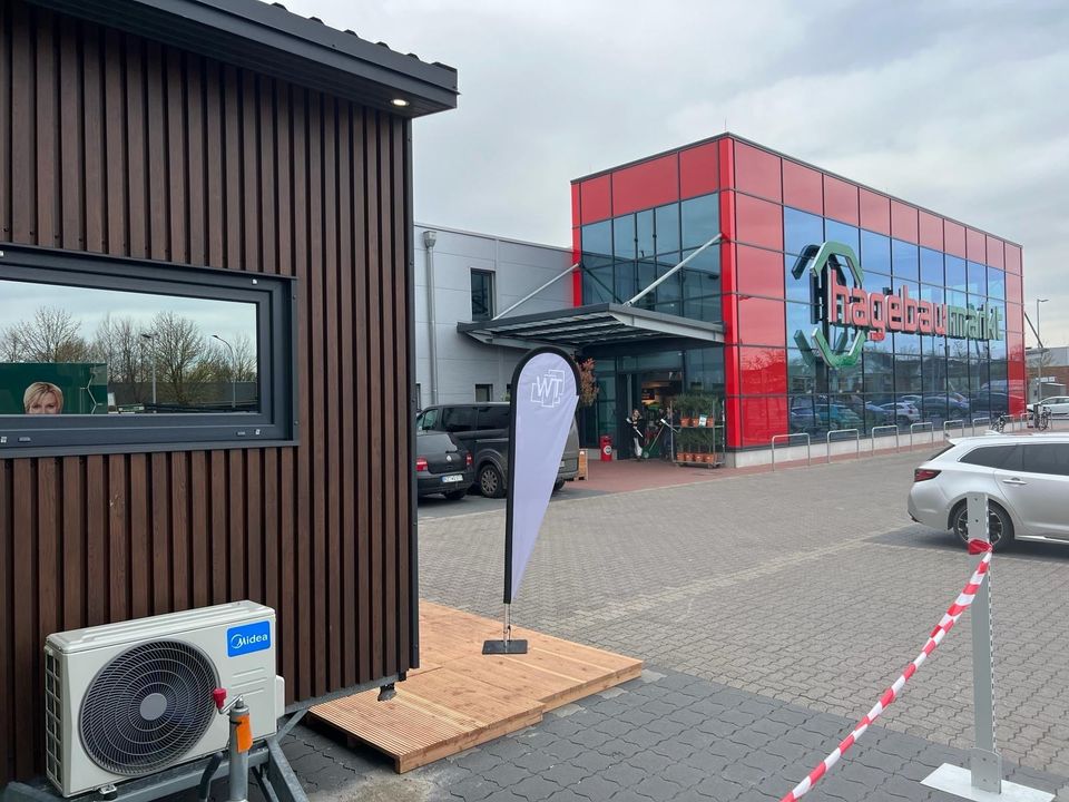 hagebau Tiny House beim hagebaumarkt SCHWARZENBEK in Schwarzenbek