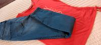 Jeans von Comma u. T-Shirt rot, Gr. 36, 2=1 Preis Sachsen - Olbernhau Vorschau