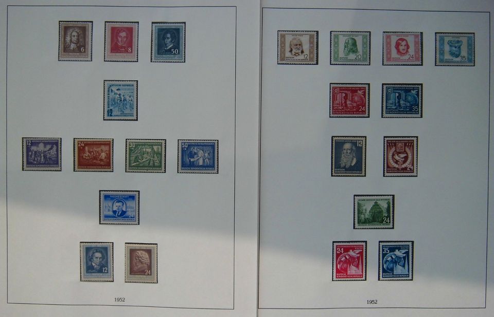 DDR-Sammlung 1949 - 1990 in 5 Lindner - falzlos - Alben in Schwerin