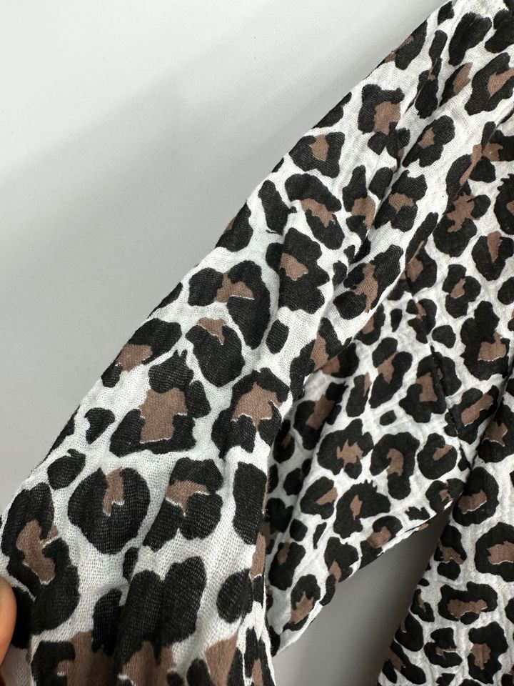 NEU Damen Leopard Musselin Hemd Bluse Tunika over size leo muslin in Mainz