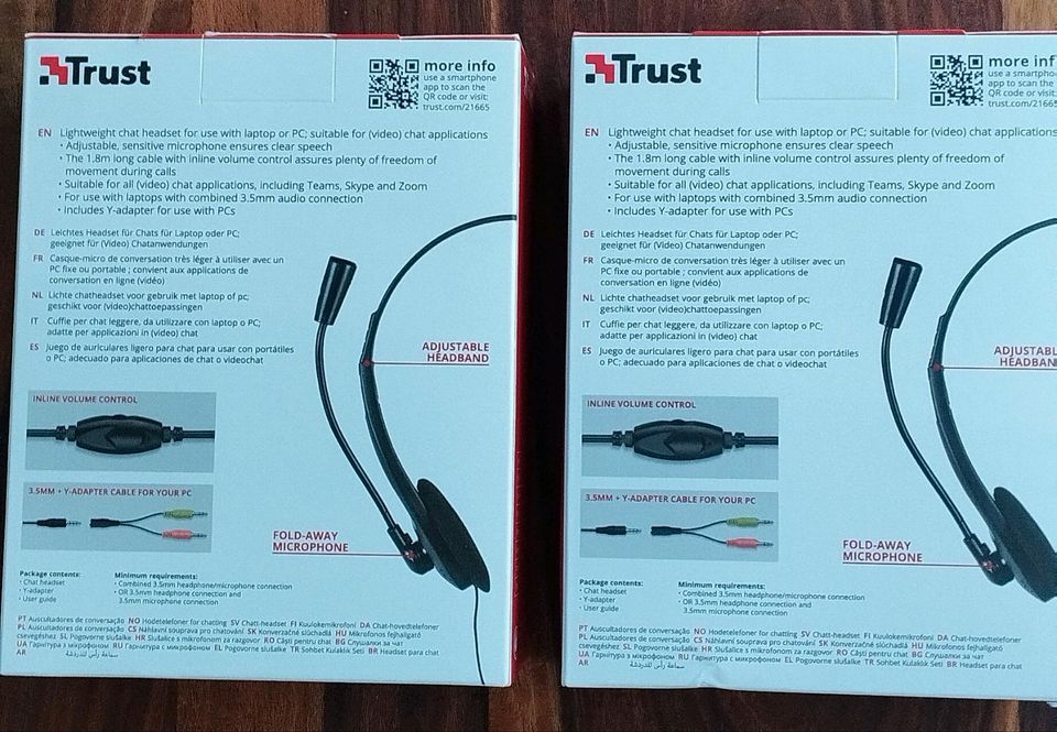 CHAT HEADSET, Trust, f. PC & Laptop, neu, OVP, reduziert in Mainhausen