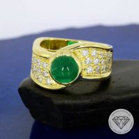 Wert 5.800,- Smargad Brillant Ring 750 Gold 18k XXYY 167560 Duisburg - Hamborn Vorschau