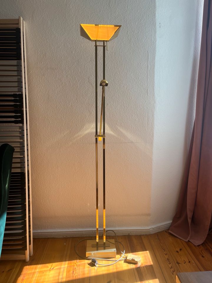 wunderschöne goldene Lampe Designerlampe in Berlin