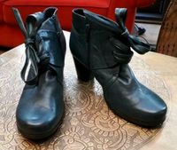 petrolfarbene Absatz-Stiefeletten von Tamaris Mecklenburg-Vorpommern - Neubrandenburg Vorschau