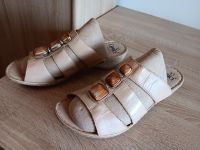 Pantoletten beige Gr. 8 Leder Caprice ungetragen Niedersachsen - Quakenbrück Vorschau