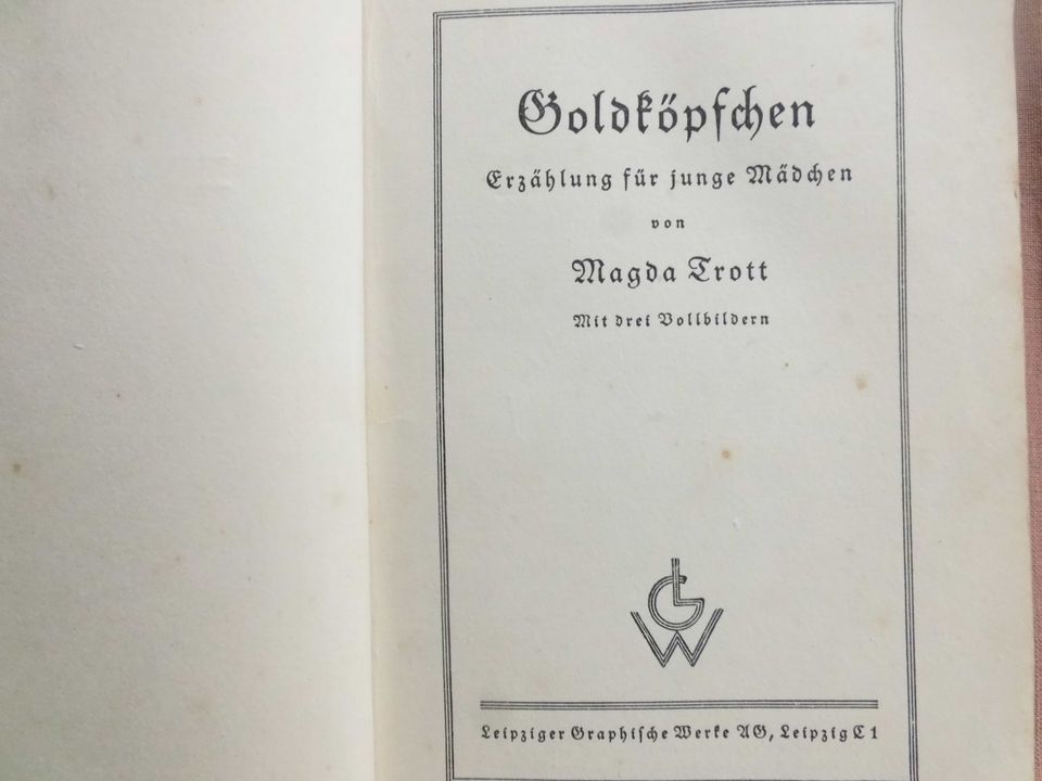 Altes Kinderbuch „Goldköpfchen“ (1928) in Woldegk