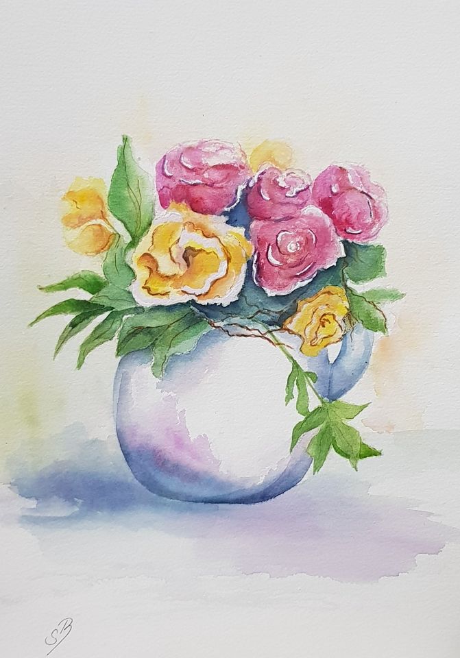 Blumen Vase Blumenvase Aquarellbild Original Aquarell in Niedersachsen -  Delmenhorst | Kunst und Antiquitäten gebraucht kaufen | eBay Kleinanzeigen  ist jetzt Kleinanzeigen