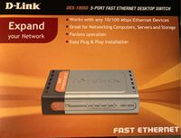 D-Link, 5 Port Fast Ethernet Desktop Switch, PC Zubehör Bayern - Bayreuth Vorschau