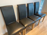 Schwarze Stühle Lederoptik (4x) Nordrhein-Westfalen - Dormagen Vorschau