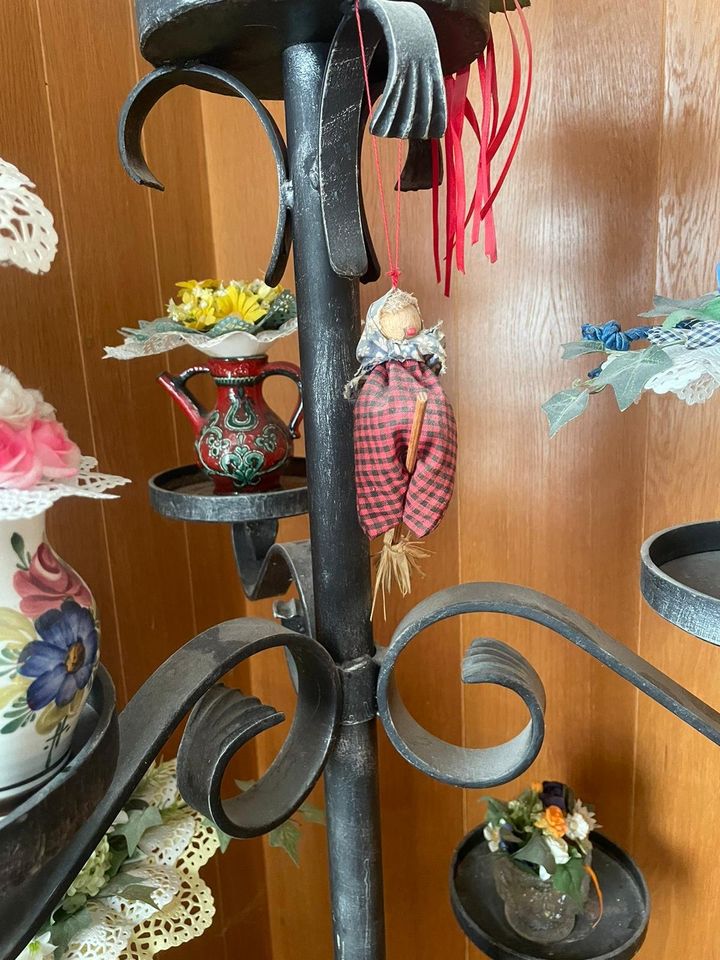 SCHMIEDEEISEN Ritter LARP Mittelalter Viking Mancave Blumen SÄULE in Ammersbek