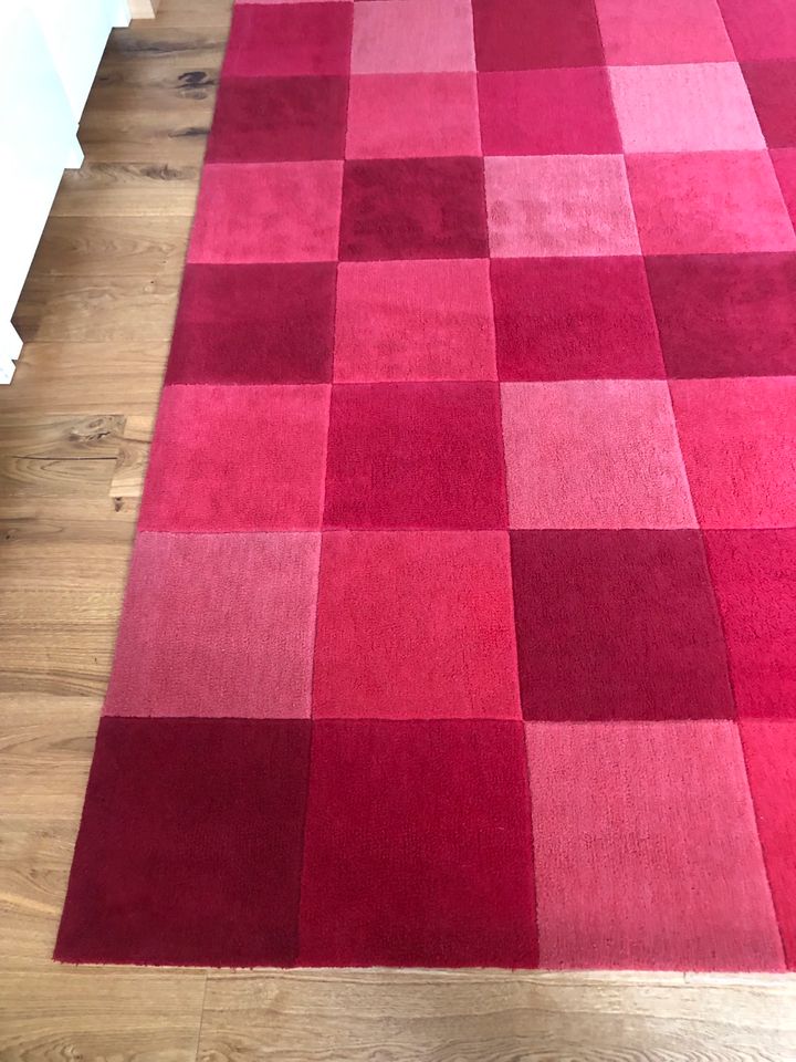 KURZFLOR TEPPICH CUBE / QUBE Excellent ~ 190 x 290 cm ROT Würfel in Germering