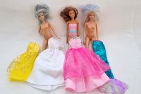 Barbies mit 10 Kleidern + Meerjungfrau - Ballkleid Hochzeitskleid Brandenburg - Hohen Neuendorf Vorschau