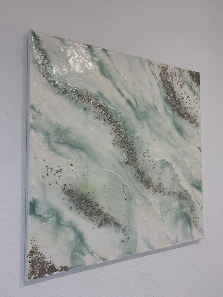 Acryl Bild Gemälde Pouring Kunst Kunstharz Resin in Selters