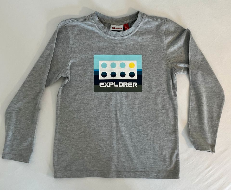 LEGO in eBay | - in Langarm-Shirt Kleinanzeigen Druck Größe 122 mit Kleinanzeigen in Wear grau Bayern jetzt ist Wörthsee