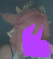 Yae Miko wig inkl Selfmade Ohren Genshin Impact Cosplay Nordrhein-Westfalen - Gelsenkirchen Vorschau