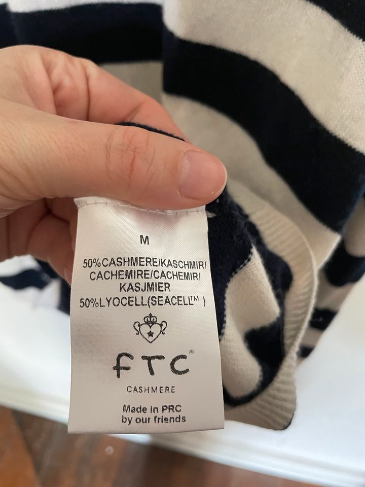 FTC Cashmere Pullover gestreift Gr.M in Hamburg