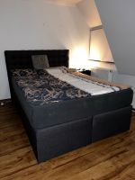 Modernes Boxspringbett  *WIE NEU* Anthrazit 140x200 Niedersachsen - Haselünne Vorschau