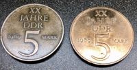 Gedenkmünze DDR 5 Mark 1969 XX 20 Jahre, Kupfer Nickel Sachsen-Anhalt - Halle Vorschau