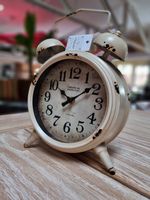 Tischuhr rund "Wecker" Shabby Vintage creme Standuhr Deko Sachsen-Anhalt - Halle Vorschau