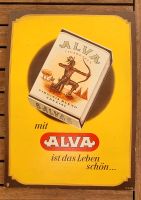 Original Altes Reklameschild Alva Cigaretten,30er Jahre,Raucher,D Niedersachsen - Bremervörde Vorschau