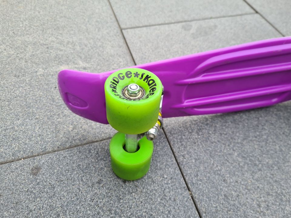Ridge Penny Board, Skateboard, Mini Cruiser, lila grün in Braunschweig