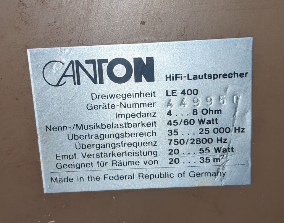 HIFI-Anlage (DUAL DTJ 301.1 USB, YAMAHA R-S700, 2 CANTON LE 400 in München