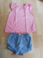 Süßes H&M Set Zweiteiler rosa Bluse Jeans Shorts Sommer Gr. 104 w Hessen - Ranstadt Vorschau