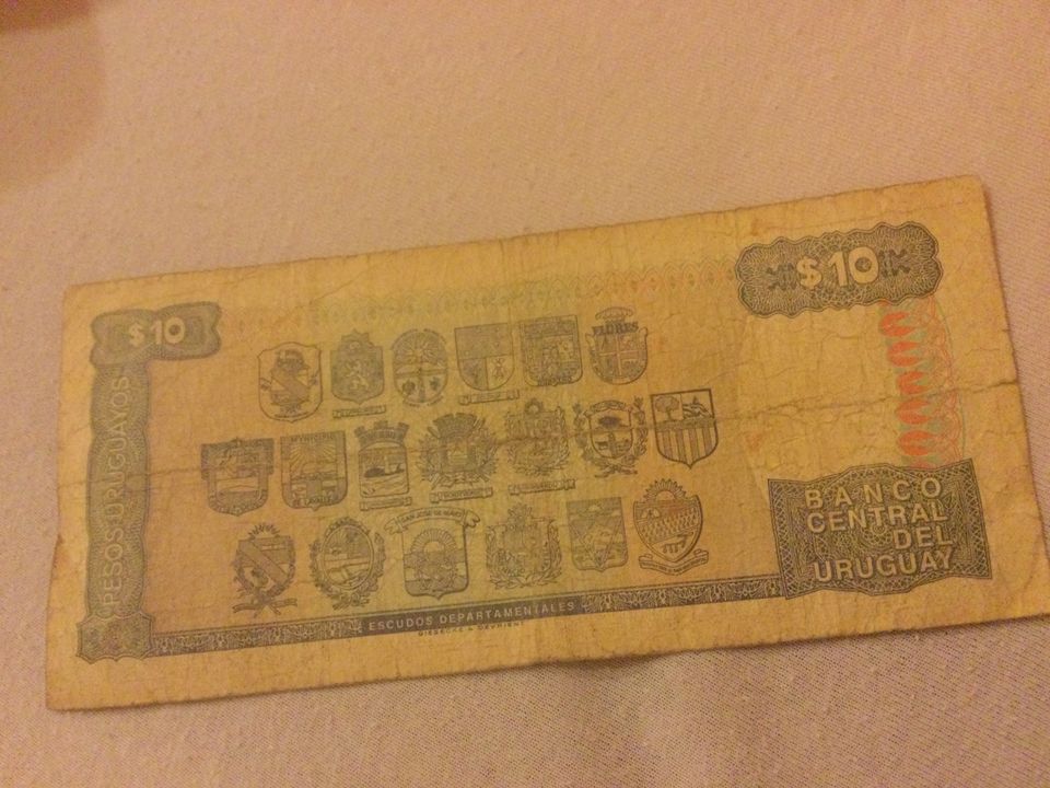 10 Peso Banknote aus Uruguay zu verkaufen in Lindau