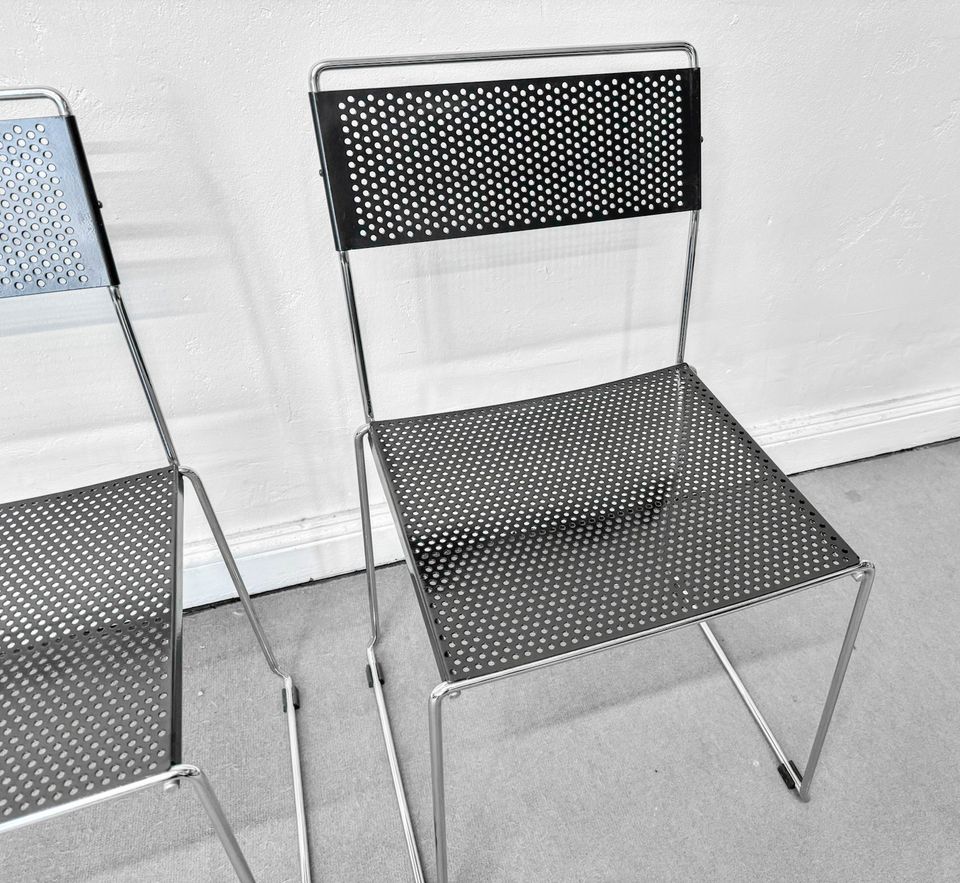 1/4 ital. Leder Stühle Giandomenico Belotti für Alias Set Chair in Berlin